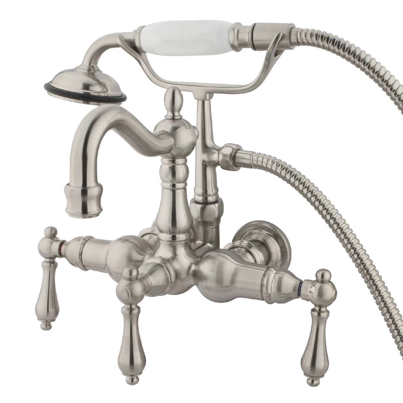 Elements of Design DT10078AL 3-3/8-Inch Wall Mount Tub Faucet, Brushed Nickel