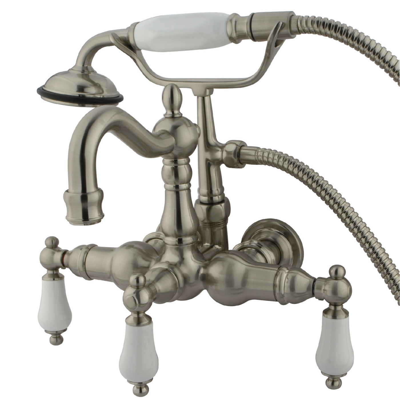 Elements of Design DT10078PL 3-3/8-Inch Wall Mount Tub Faucet, Brushed Nickel