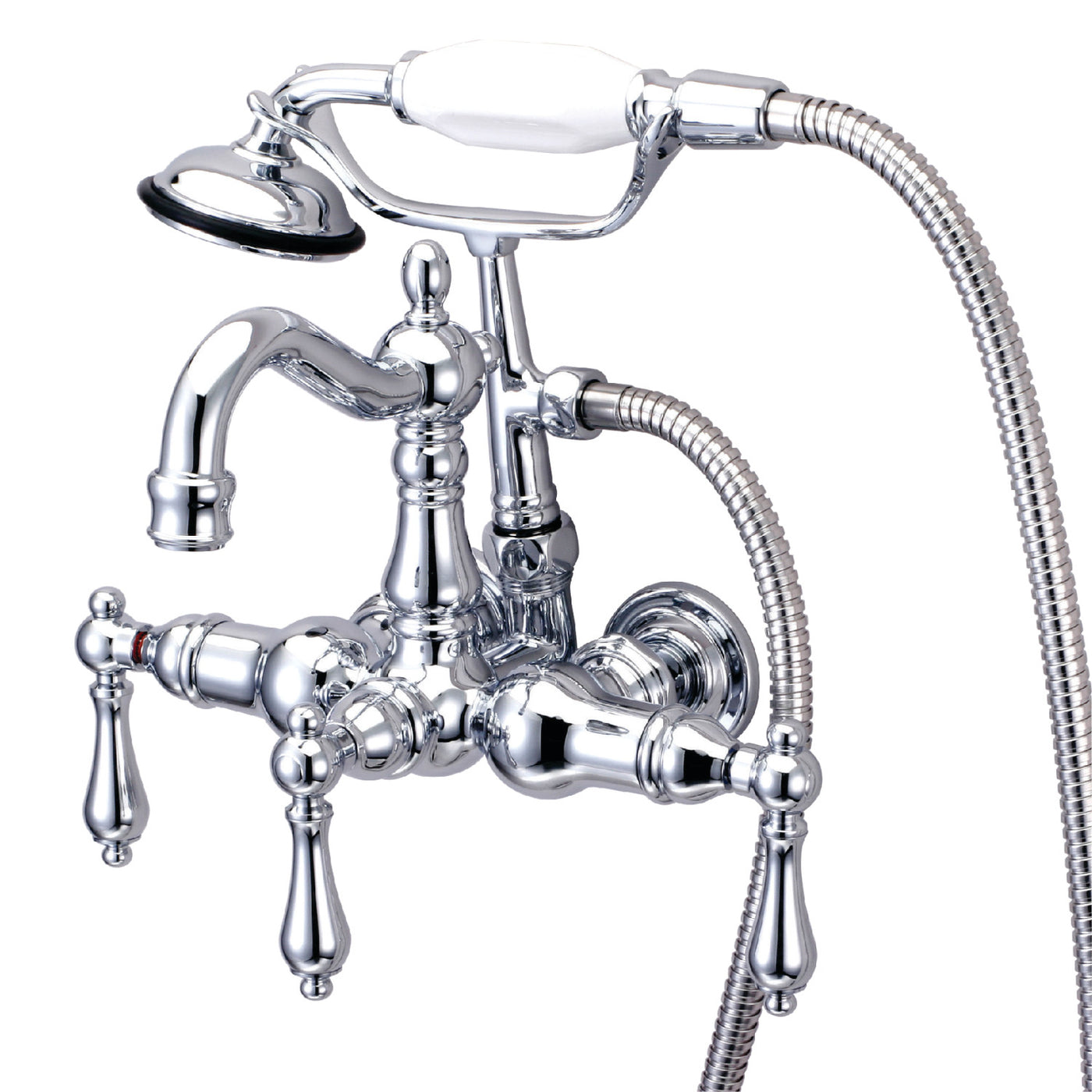 Elements of Design DT10081AL 3-3/8-Inch Wall Mount Tub Faucet, Polished Chrome