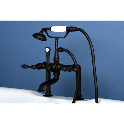 Elements of Design DT1035AL 7-Inch Deck Mount Clawfoot Tub Faucet, Oil Rubbed Bronze