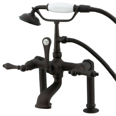 Elements of Design DT1035AL 7-Inch Deck Mount Clawfoot Tub Faucet, Oil Rubbed Bronze