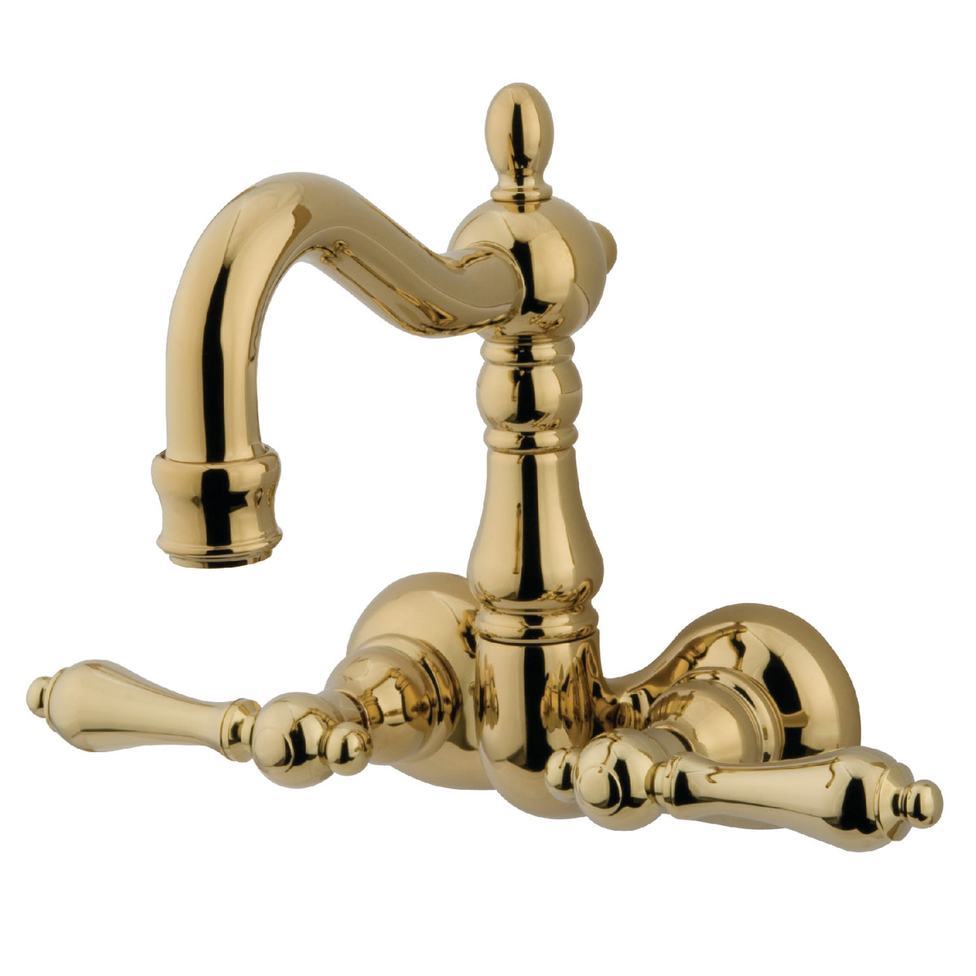 Elements of Design DT10712AL 3-3/8-Inch Wall Mount Tub Faucet, Polished Brass