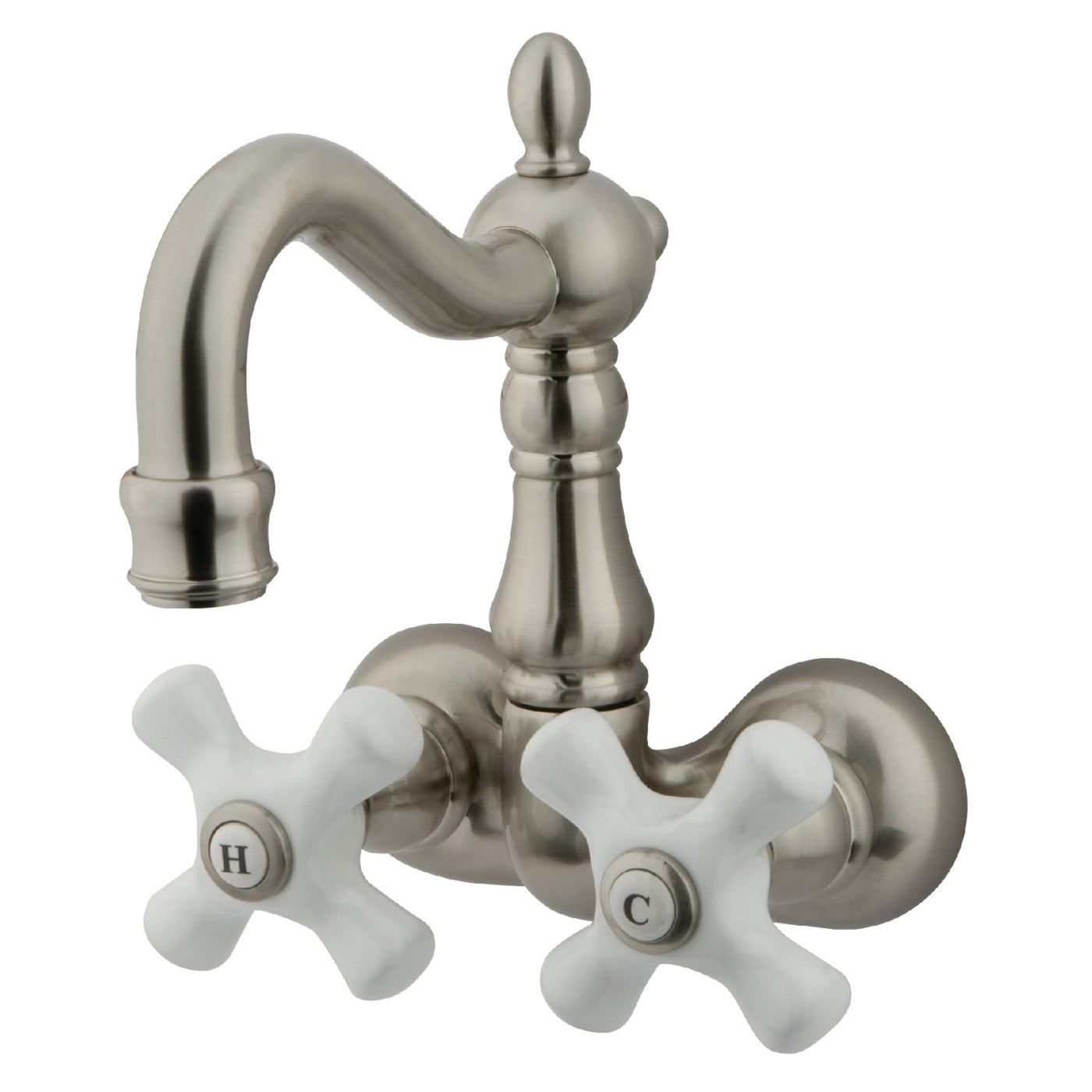 Elements of Design DT10718PX 3-3/8-Inch Wall Mount Tub Faucet, Brushed Nickel