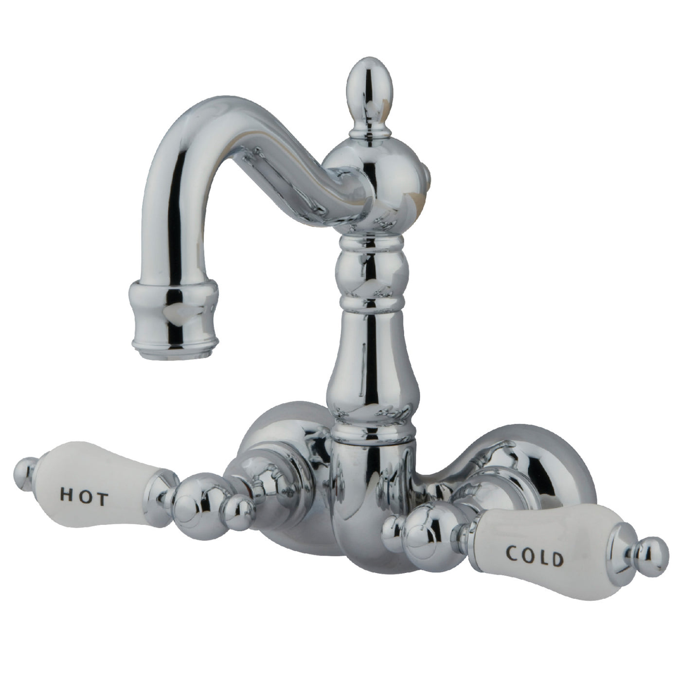 Elements of Design DT10721CL 3-3/8-Inch Wall Mount Tub Faucet, Polished Chrome
