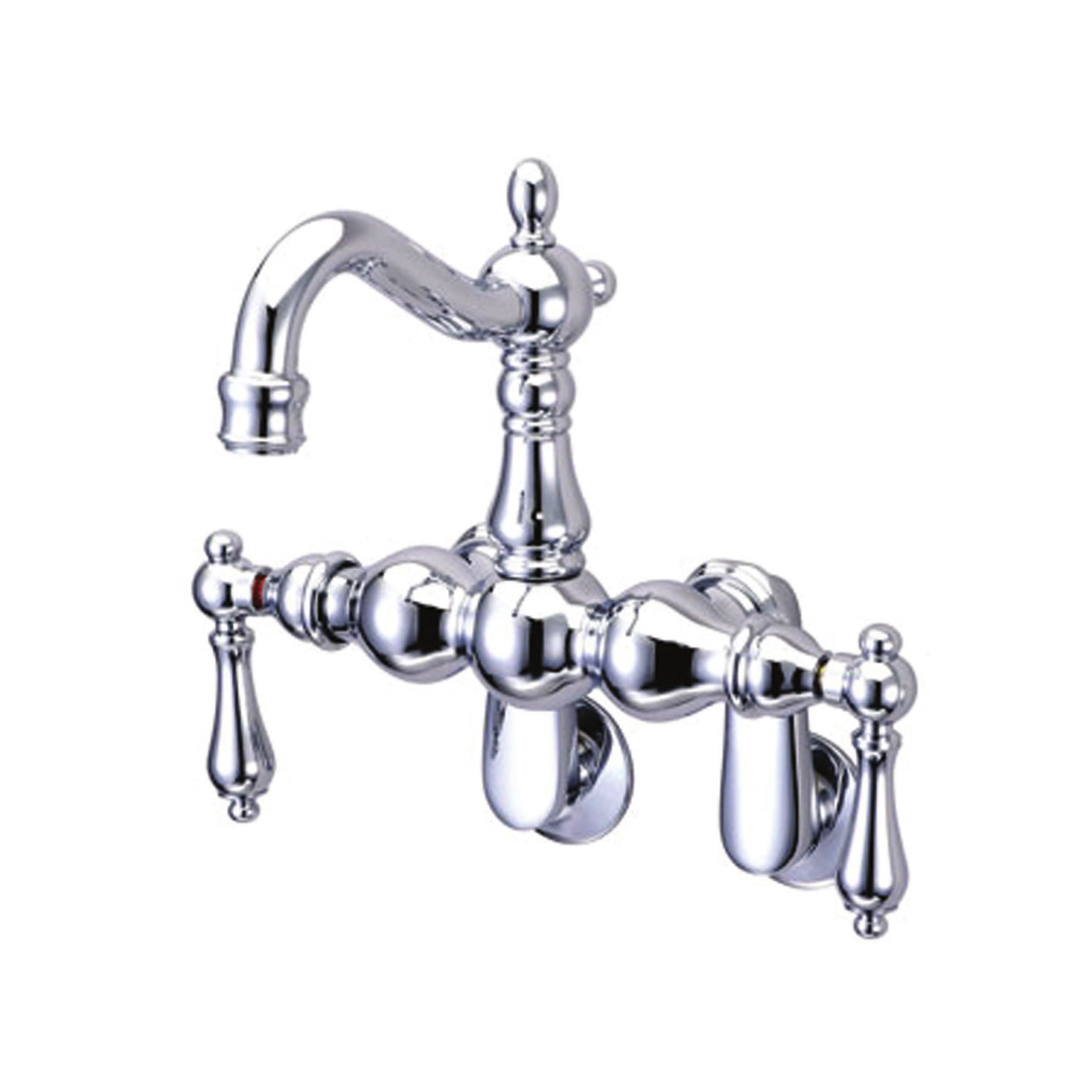 Elements of Design DT10821AL Adjustable Center Wall Mount Tub Faucet, Polished Chrome