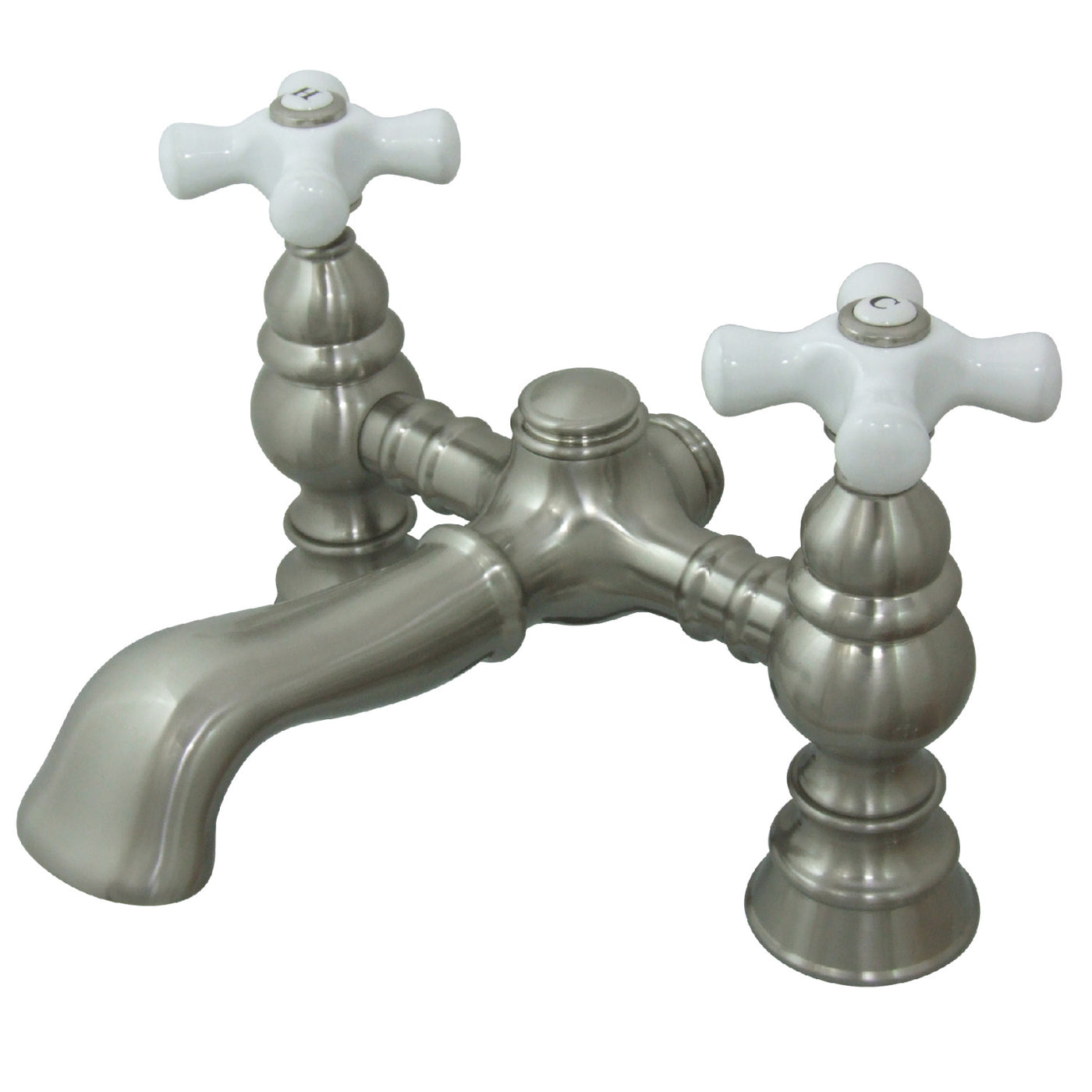 Elements of Design DT11388PX 7-Inch Deck Mount Tub Faucet, Brushed Nickel