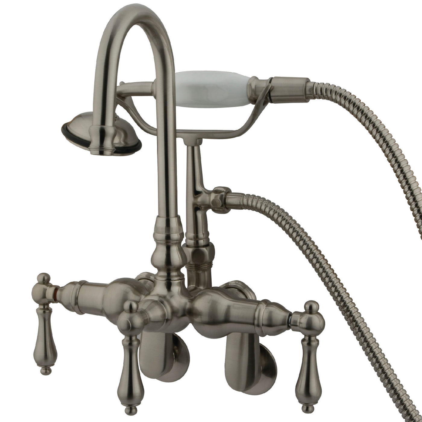 Elements of Design DT3018AL Adjustable Center Wall Mount Tub Faucet, Brushed Nickel