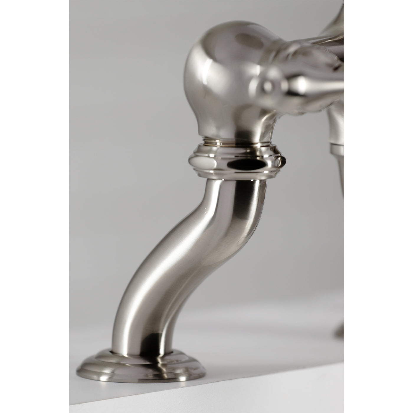 Elements of Design DT4098AL 7-Inch Deck Mount Tub Faucet with Hand Shower, Brushed Nickel