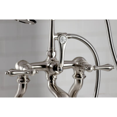 Elements of Design DT4098AL 7-Inch Deck Mount Tub Faucet with Hand Shower, Brushed Nickel