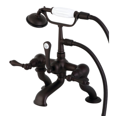 Elements of Design DT4115AL 7-Inch Deck Mount Tub Faucet with Hand Shower, Oil Rubbed Bronze