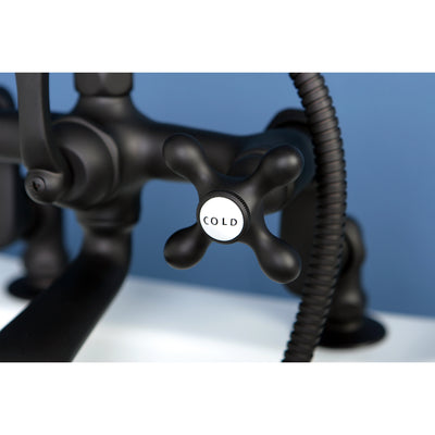 Elements of Design DT6515AX Adjustable Center Deck Mount Tub Faucet, Oil Rubbed Bronze