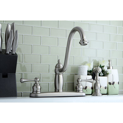Elements of Design EB1118BLBS Centerset Kitchen Faucet, Brushed Nickel