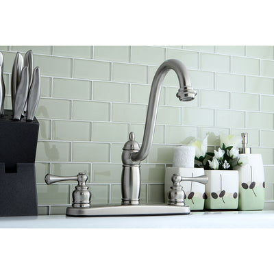 Elements of Design EB1118BLLS Centerset Kitchen Faucet, Brushed Nickel