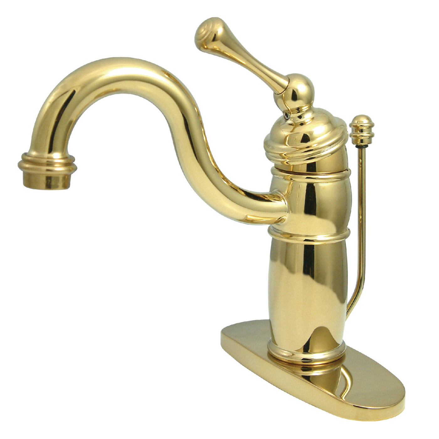 Elements of Design EB1402BL Single-Handle Bathroom Faucet with Pop-Up Drain, Polished Brass
