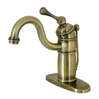 Elements of Design EB1403BL Single-Handle Bathroom Faucet with Pop-Up Drain, Antique Brass