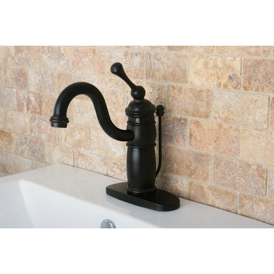 Elements of Design EB1405BL Single-Handle Bathroom Faucet with Pop-Up Drain, Oil Rubbed Bronze