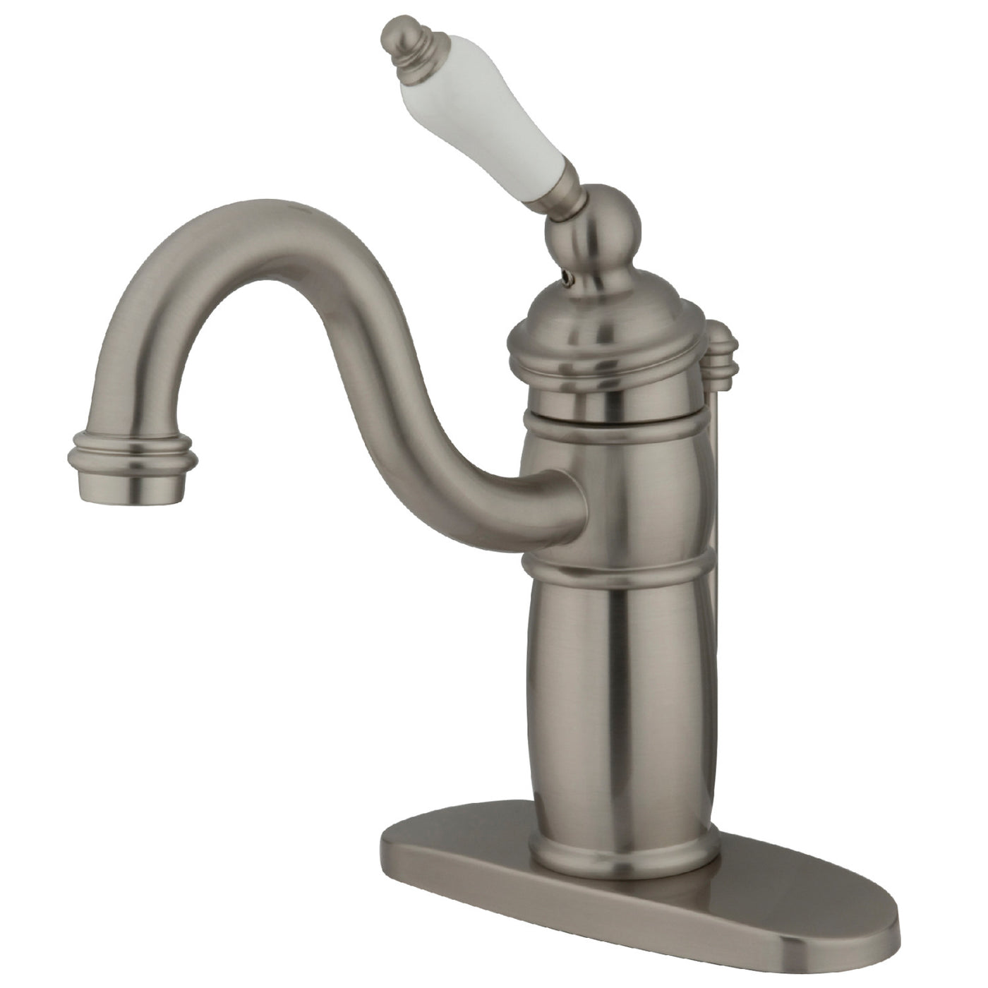 Elements of Design EB1408PL Single-Handle Bathroom Faucet with Pop-Up Drain, Brushed Nickel