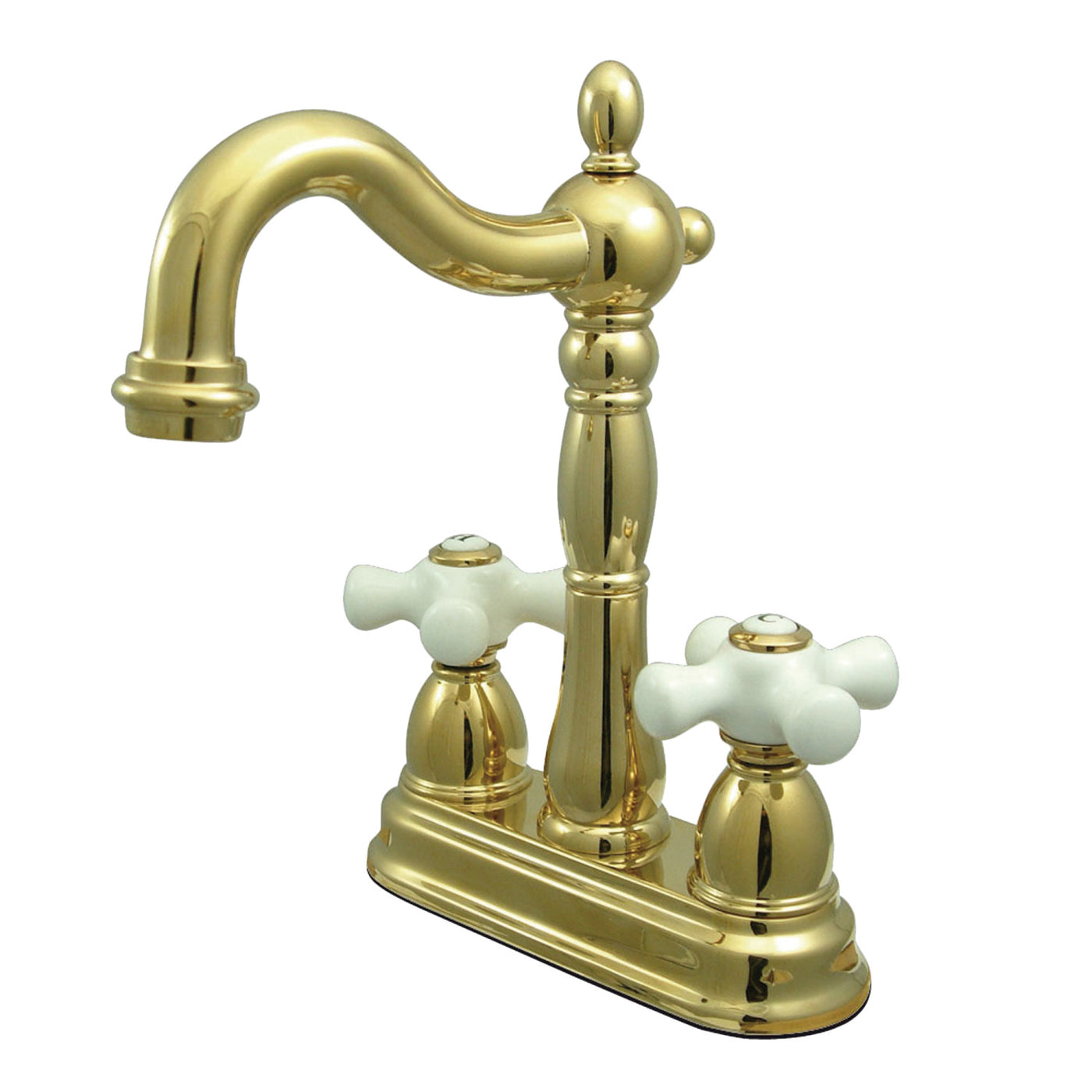 Elements of Design EB1492PX 4-Inch Centerset Bar Faucet, Polished Brass