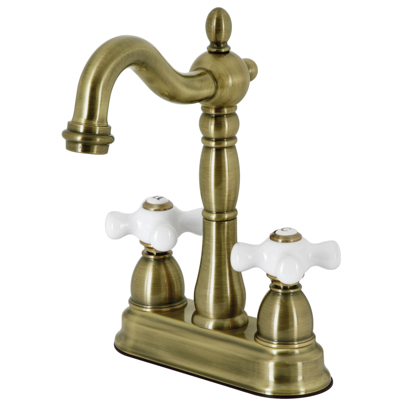 Elements of Design EB1493PX 4-Inch Centerset Bar Faucet, Antique Brass