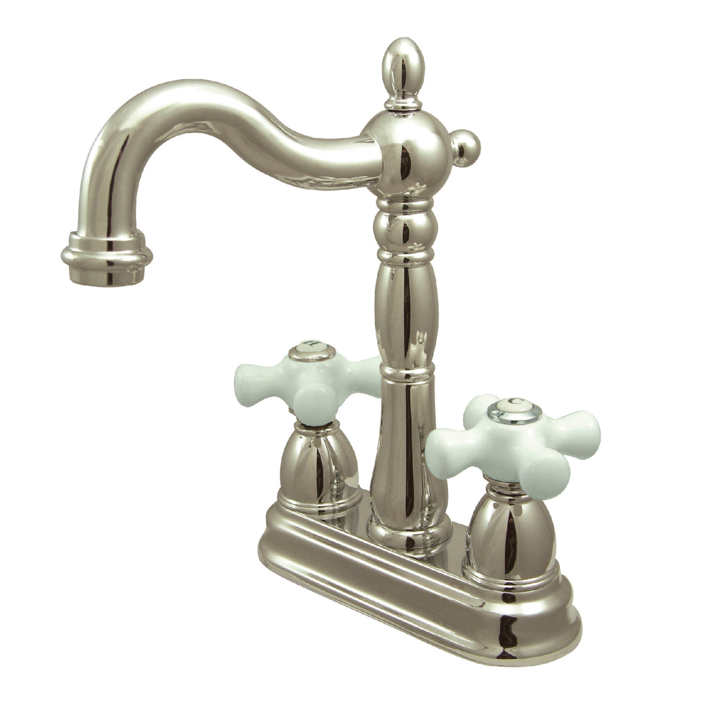 Elements of Design EB1496PX 4-Inch Centerset Bar Faucet, Polished Nickel