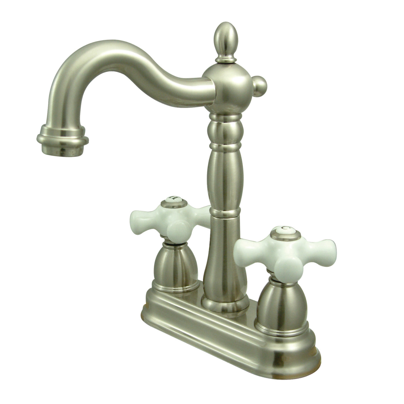 Elements of Design EB1498PX 4-Inch Centerset Bar Faucet, Brushed Nickel