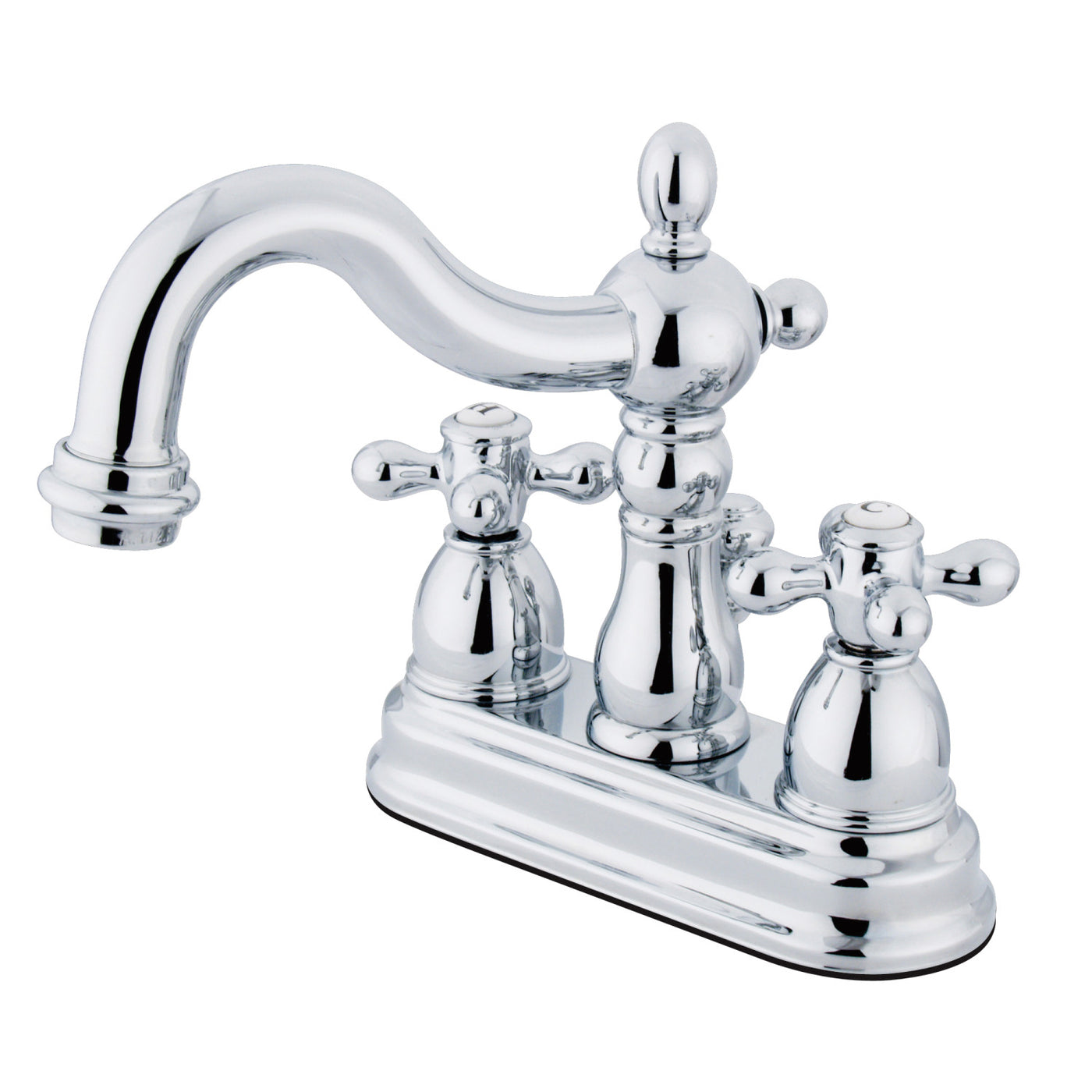 Elements of Design EB1601AX 4-Inch Centerset Bathroom Faucet with Plastic Pop-Up, Polished Chrome