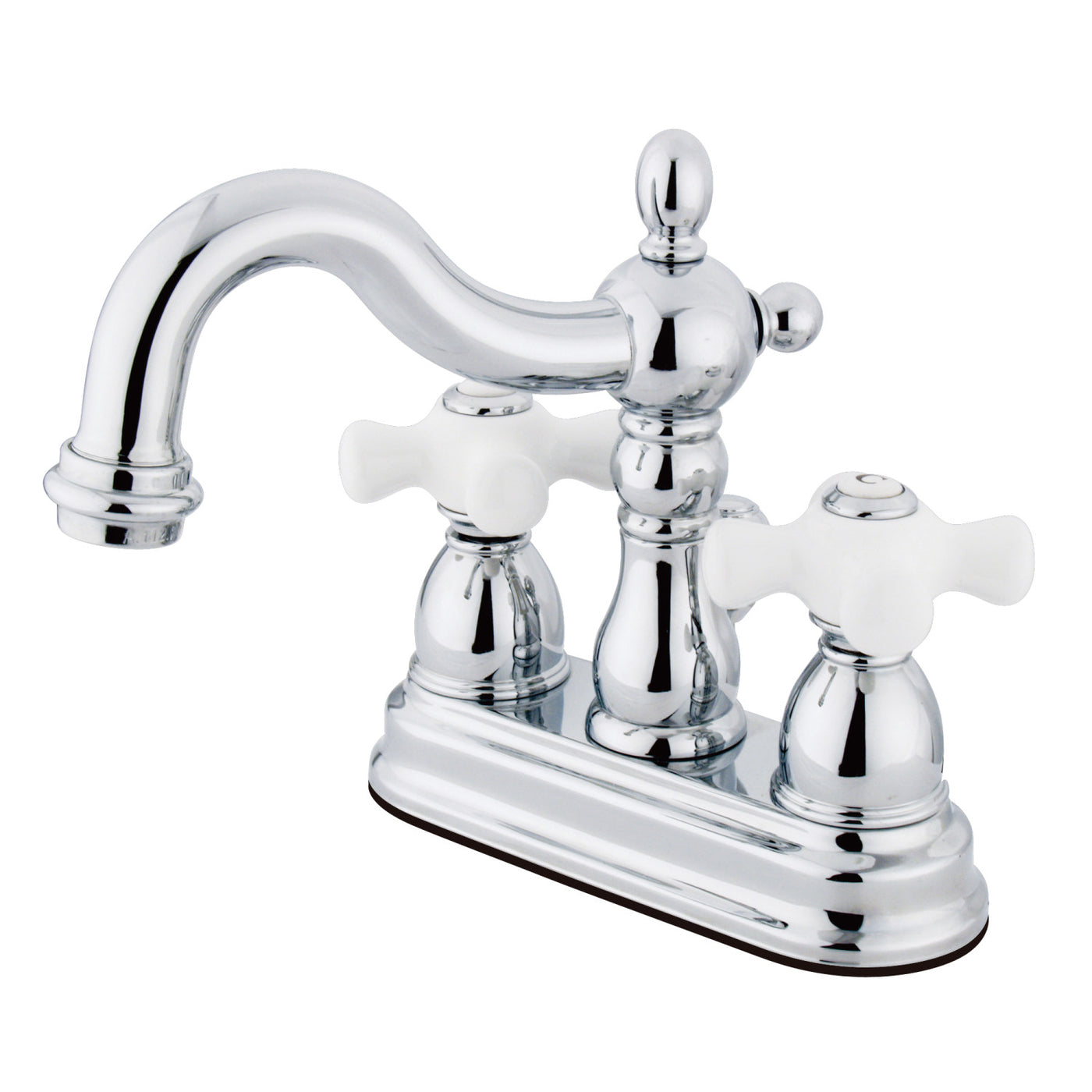 Elements of Design EB1601PX 4-Inch Centerset Bathroom Faucet with Plastic Pop-Up, Polished Chrome