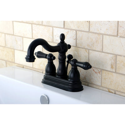 Elements of Design EB1605AL 4-Inch Centerset Bathroom Faucet with Plastic Pop-Up, Oil Rubbed Bronze