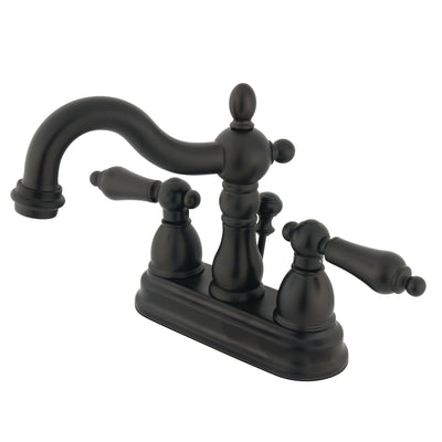 Elements of Design EB1605AL 4-Inch Centerset Bathroom Faucet with Plastic Pop-Up, Oil Rubbed Bronze