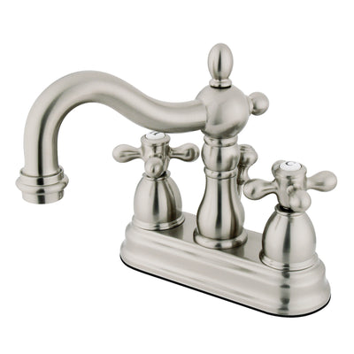 Elements of Design EB1608AX 4-Inch Centerset Bathroom Faucet with Plastic Pop-Up, Brushed Nickel
