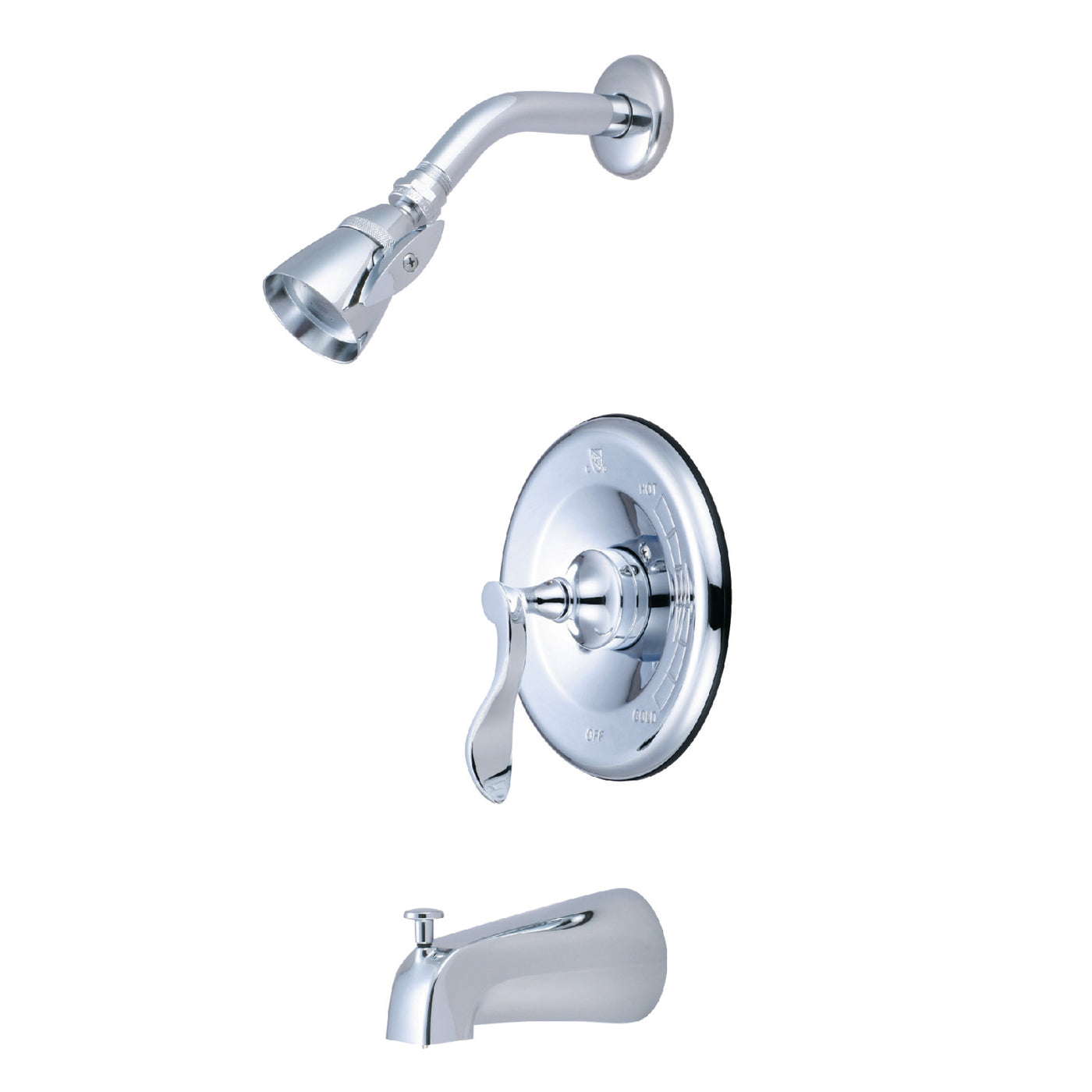Elements of Design EB1631CFL Tub and Shower Faucet, Polished Chrome
