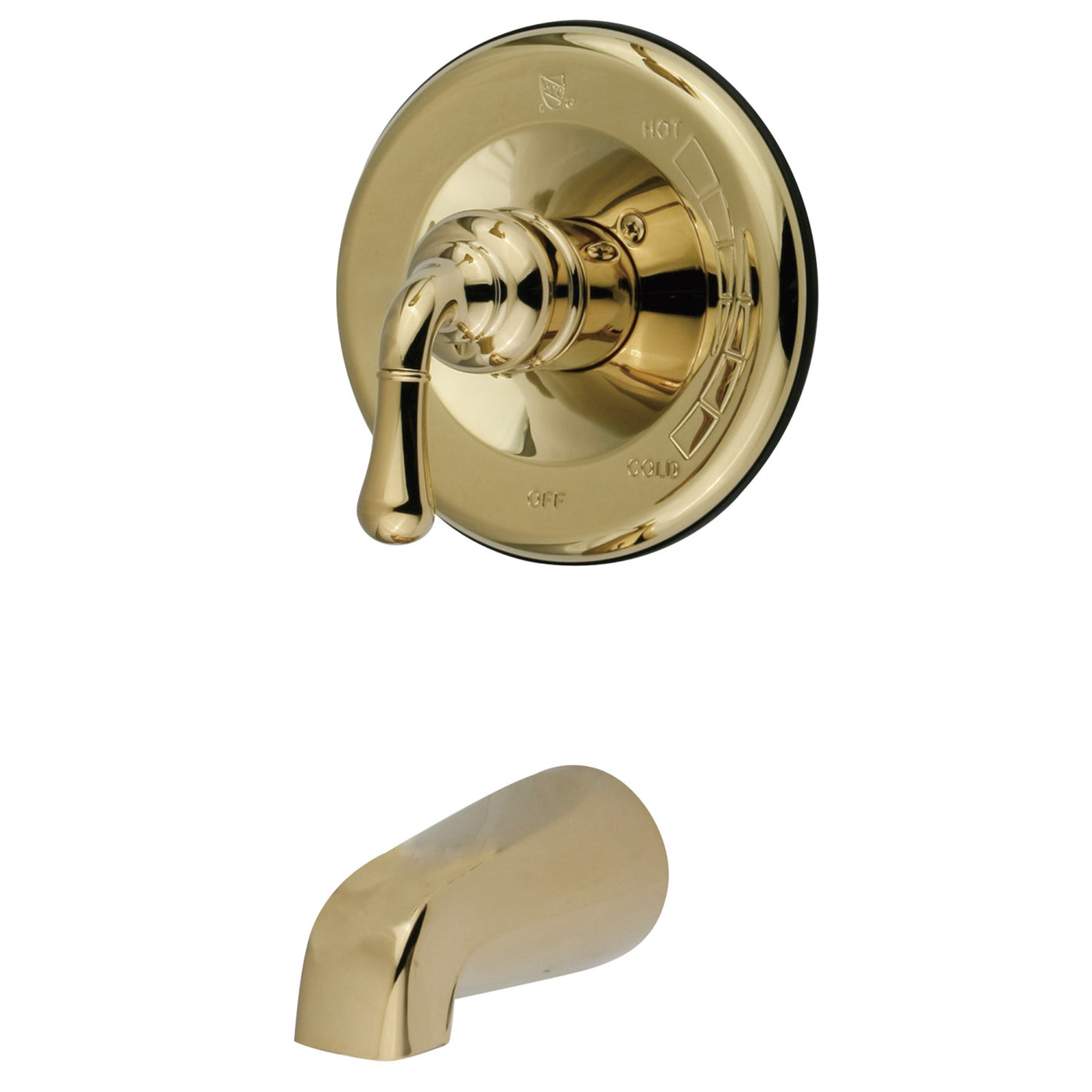 Elements of Design EB1632TO Pressure Balanced Tub Only Faucet, Polished Brass