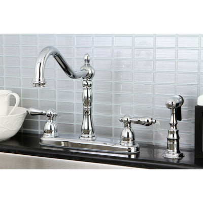 Elements of Design EB1751ALBS Centerset Kitchen Faucet, Polished Chrome