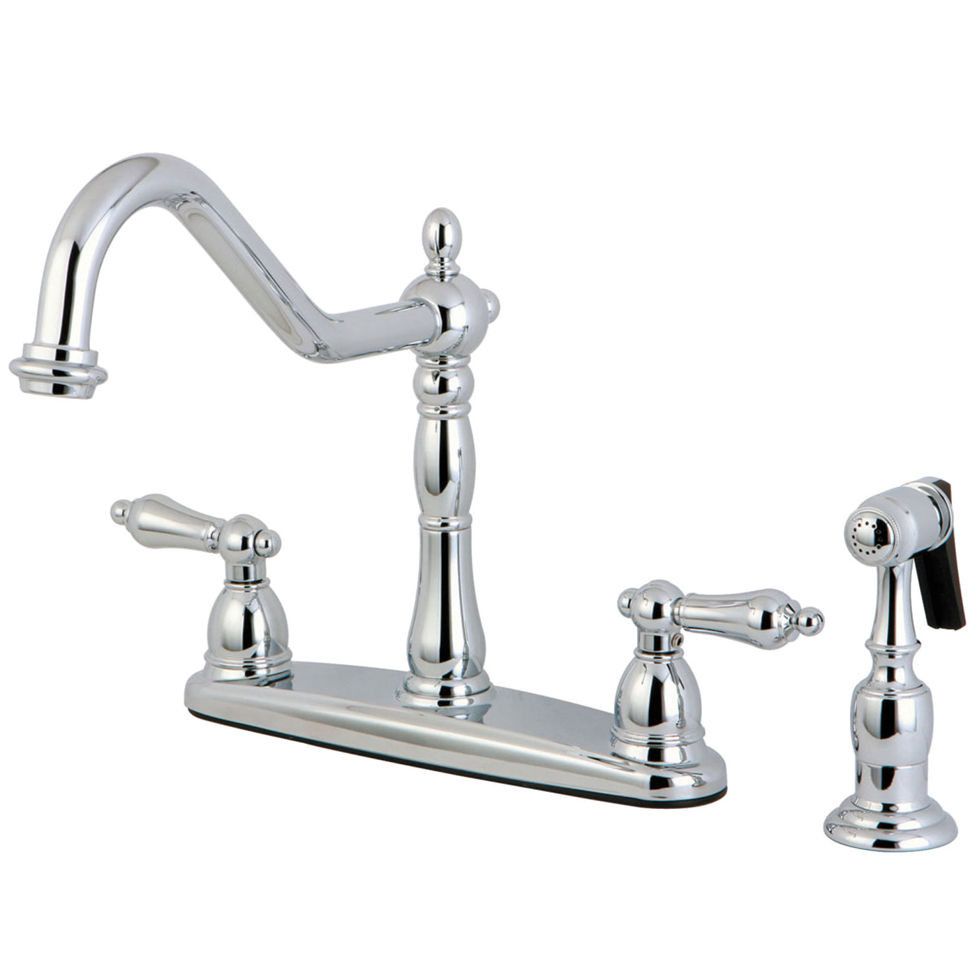 Elements of Design EB1751ALBS Centerset Kitchen Faucet, Polished Chrome