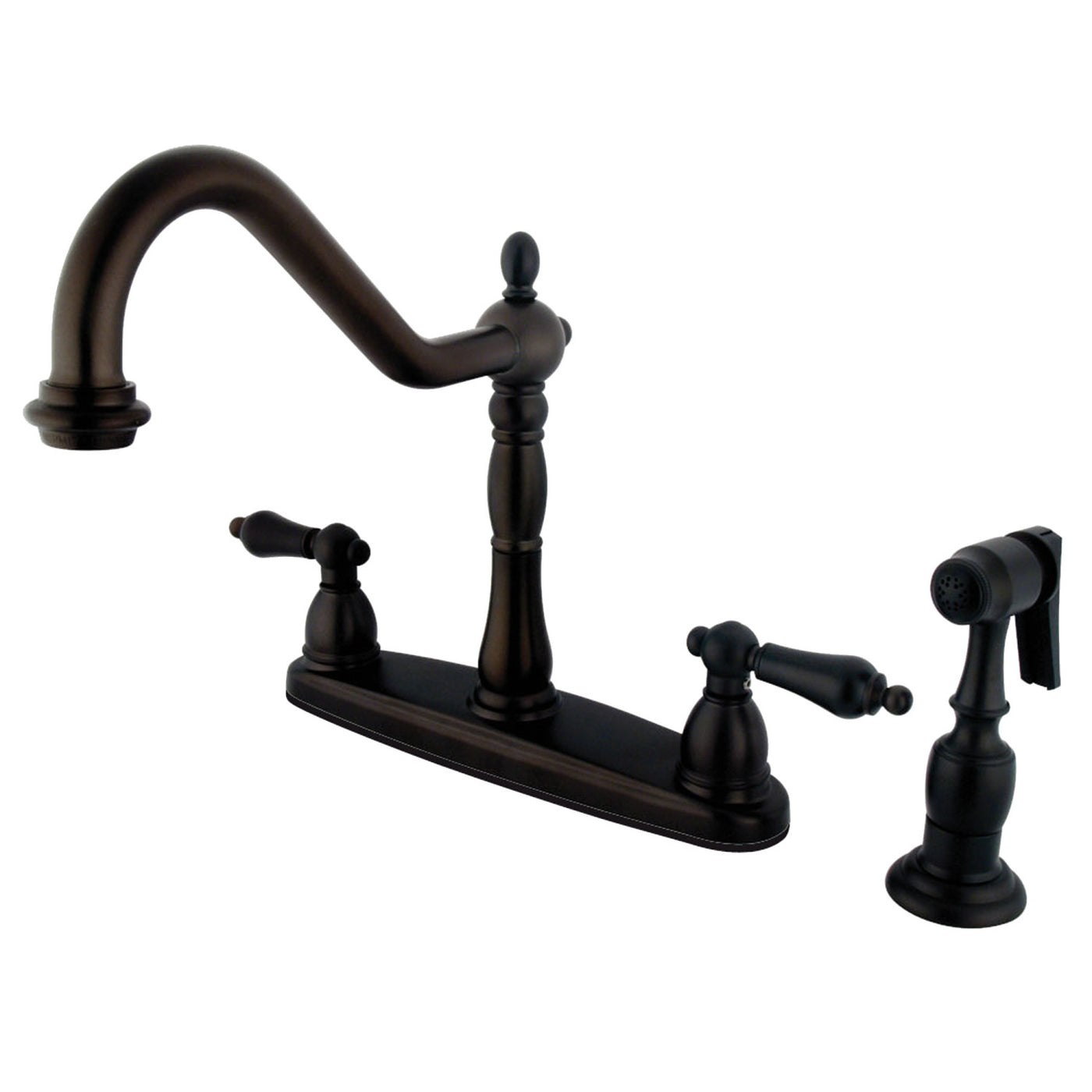 Elements of Design EB1755ALBS Centerset Kitchen Faucet, Oil Rubbed Bronze