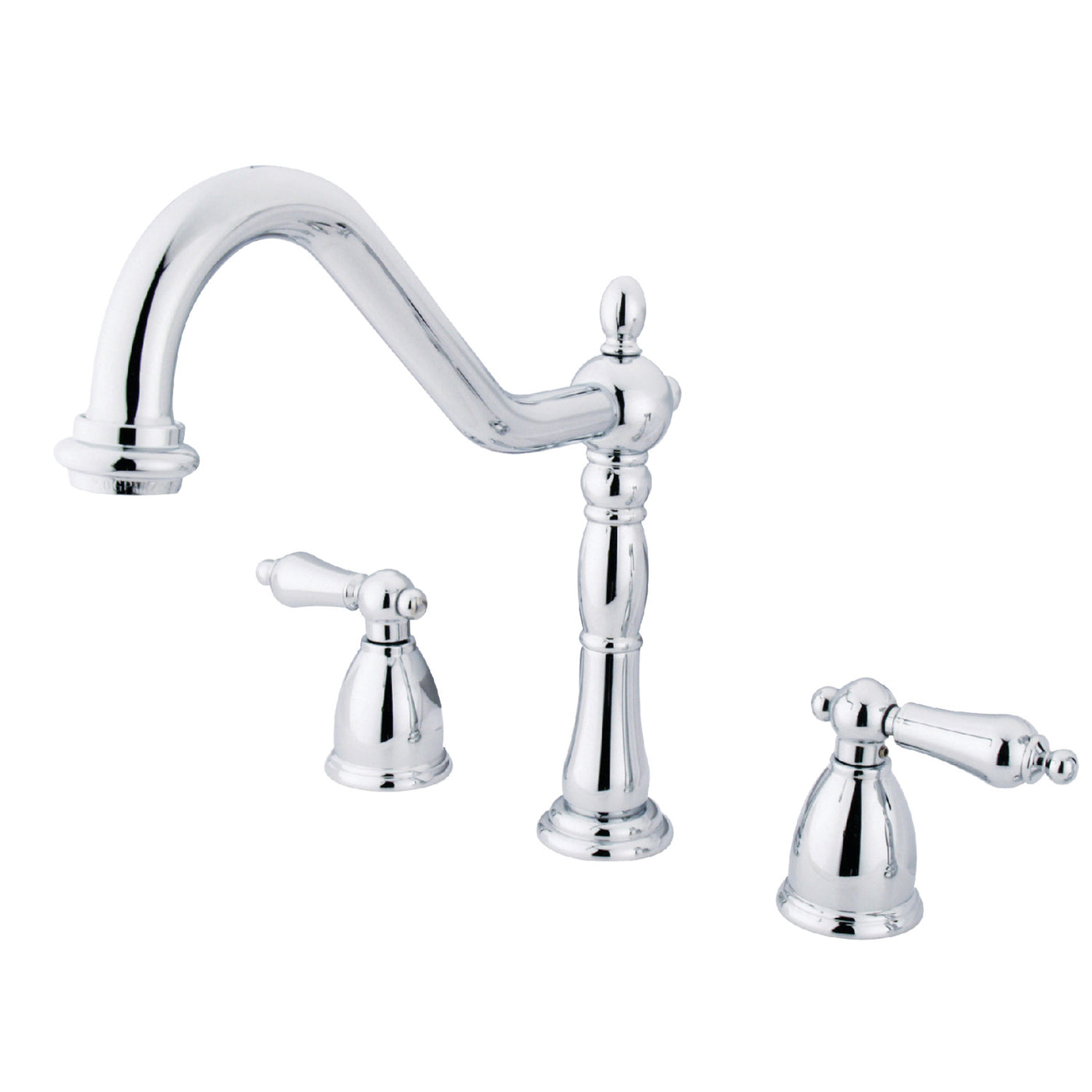 Elements of Design EB1791ALLS Widespread Kitchen Faucet, Polished Chrome