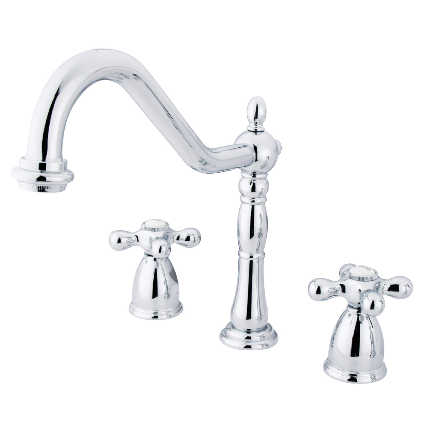 Elements of Design EB1791AXLS Widespread Kitchen Faucet, Polished Chrome