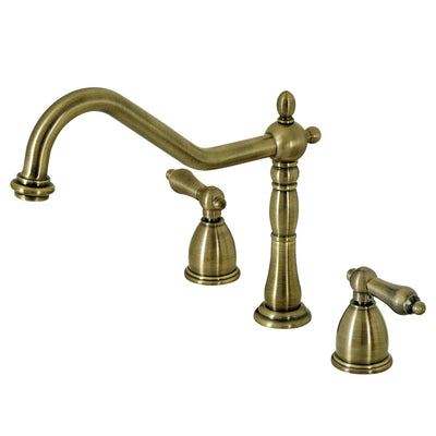 Elements of Design EB1793ALLS Widespread Kitchen Faucet, Antique Brass