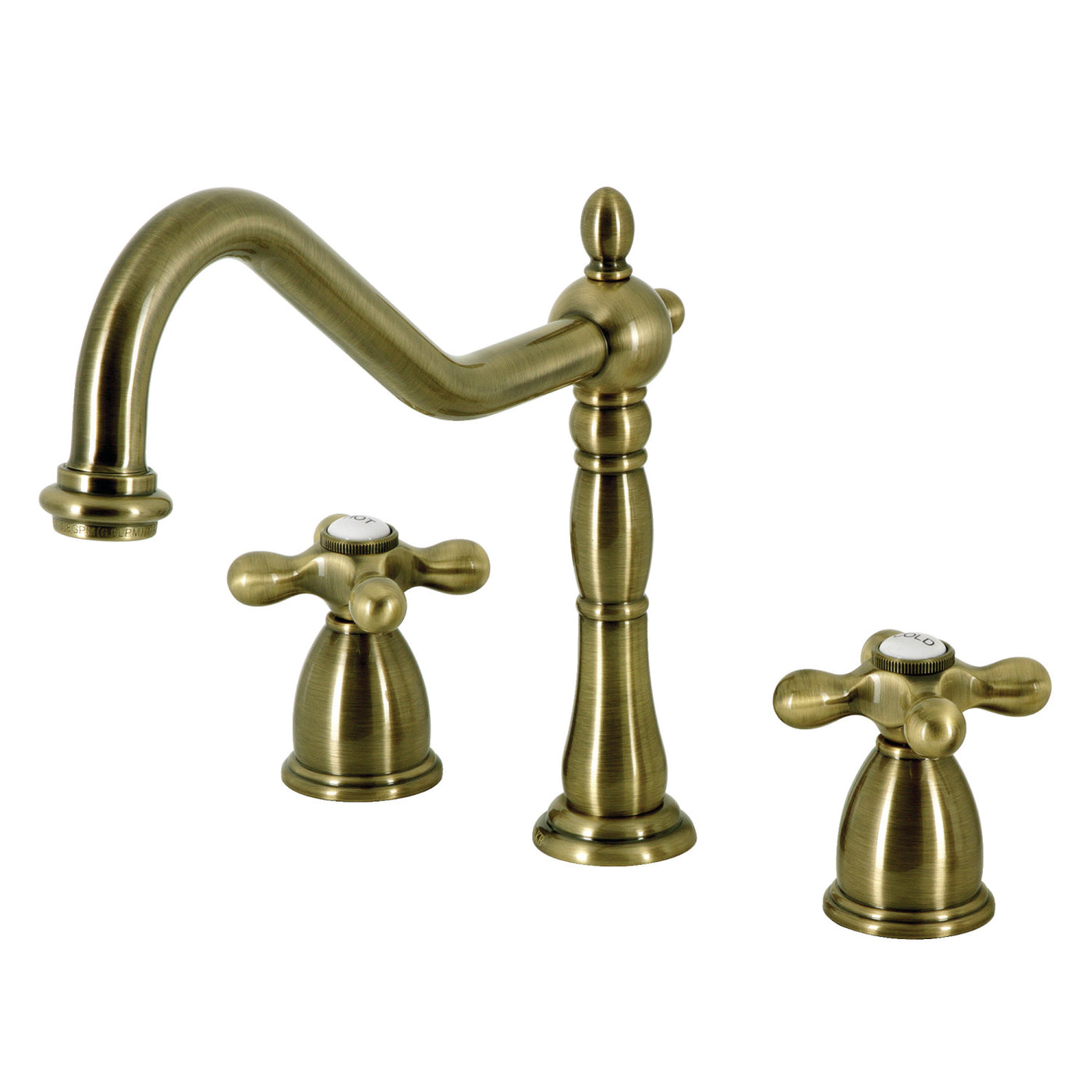 Elements of Design EB1793AXLS Widespread Kitchen Faucet, Antique Brass