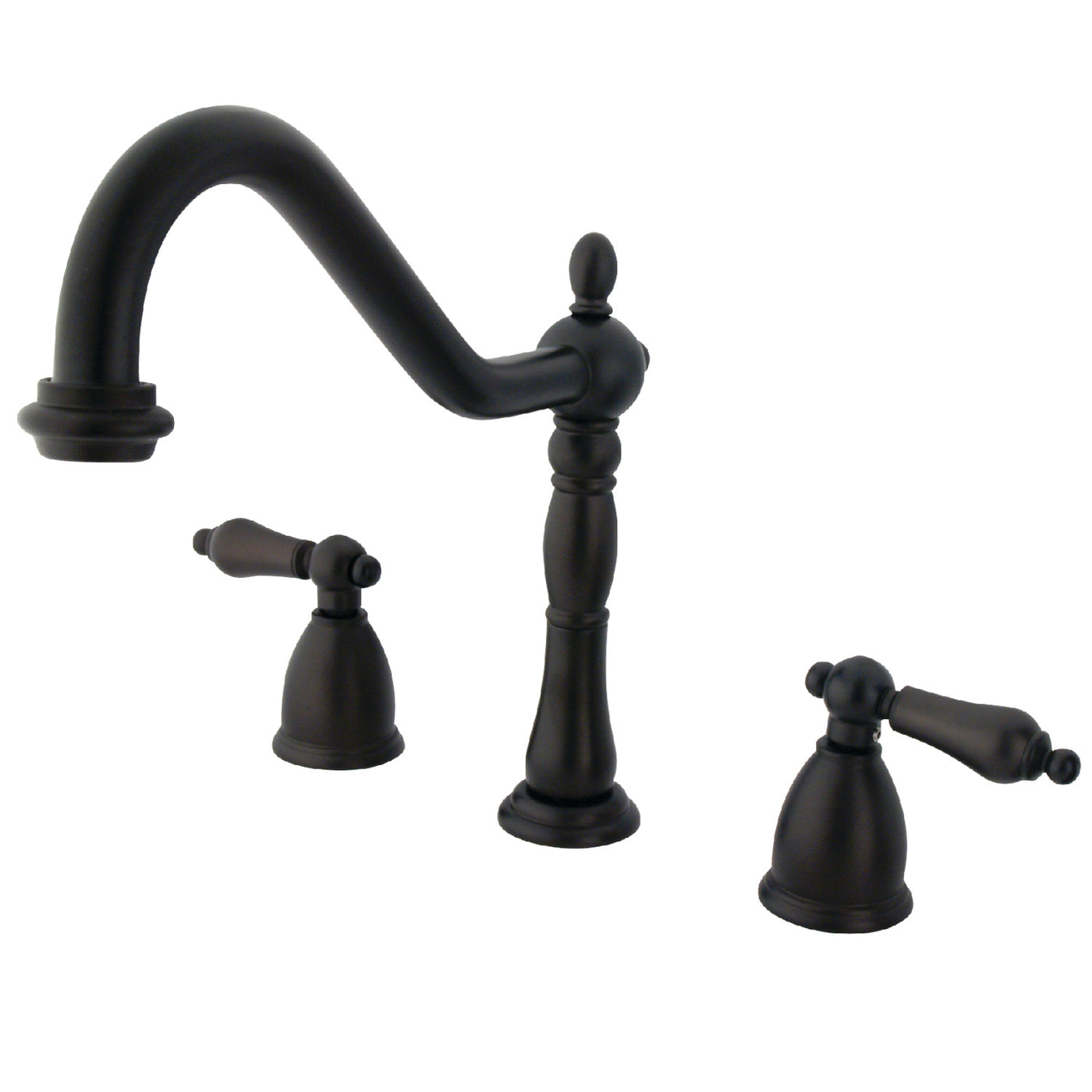 Elements of Design EB1795ALLS Widespread Kitchen Faucet, Oil Rubbed Bronze