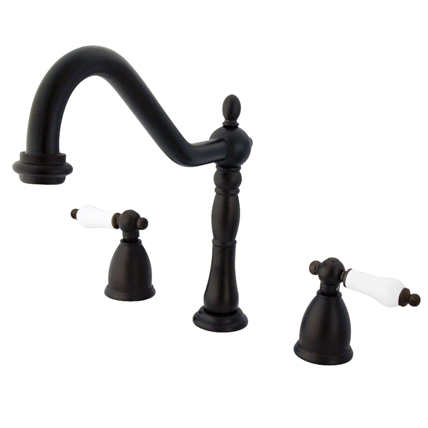 Elements of Design EB1795PLLS Widespread Kitchen Faucet, Oil Rubbed Bronze