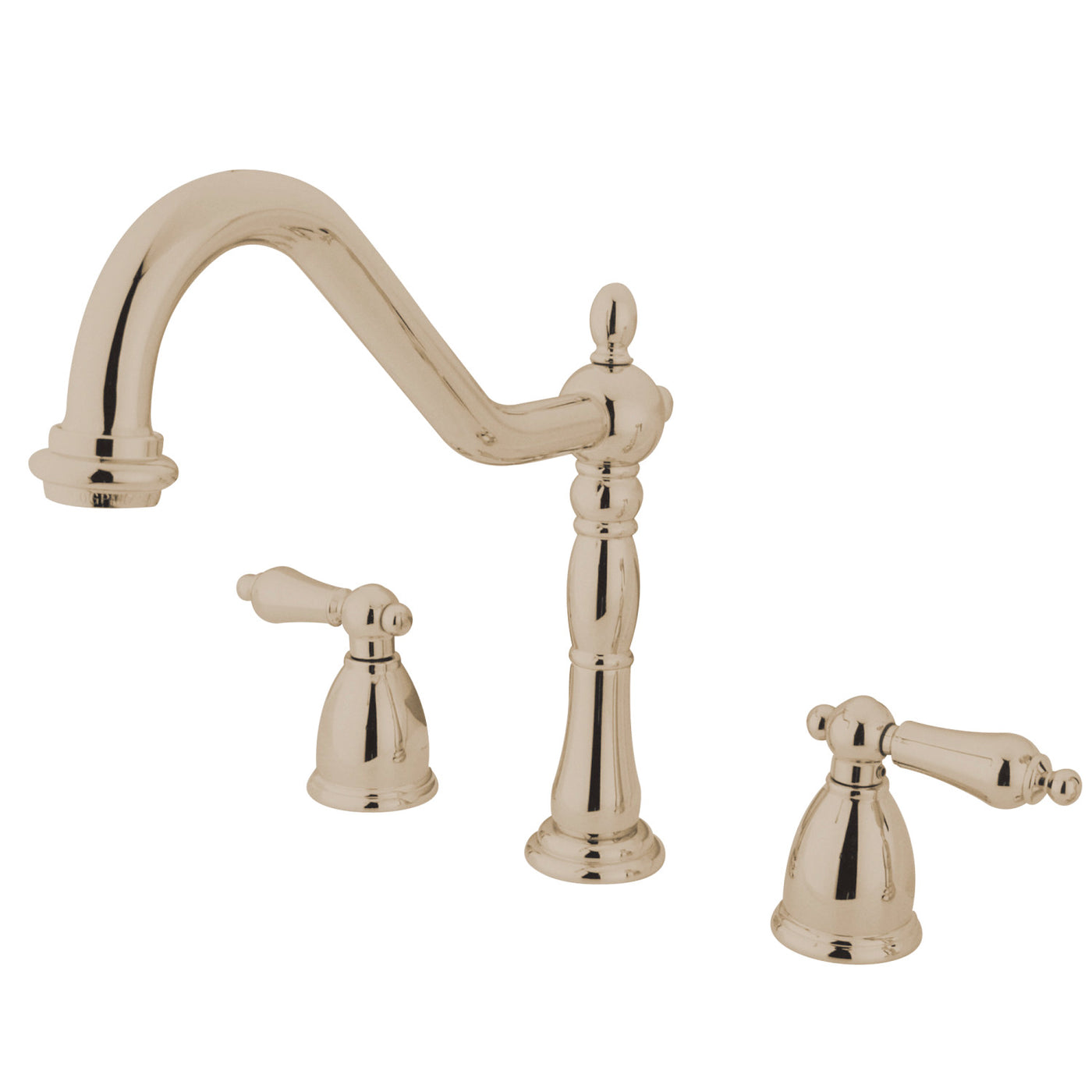 Elements of Design EB1796ALLS Widespread Kitchen Faucet, Polished Nickel
