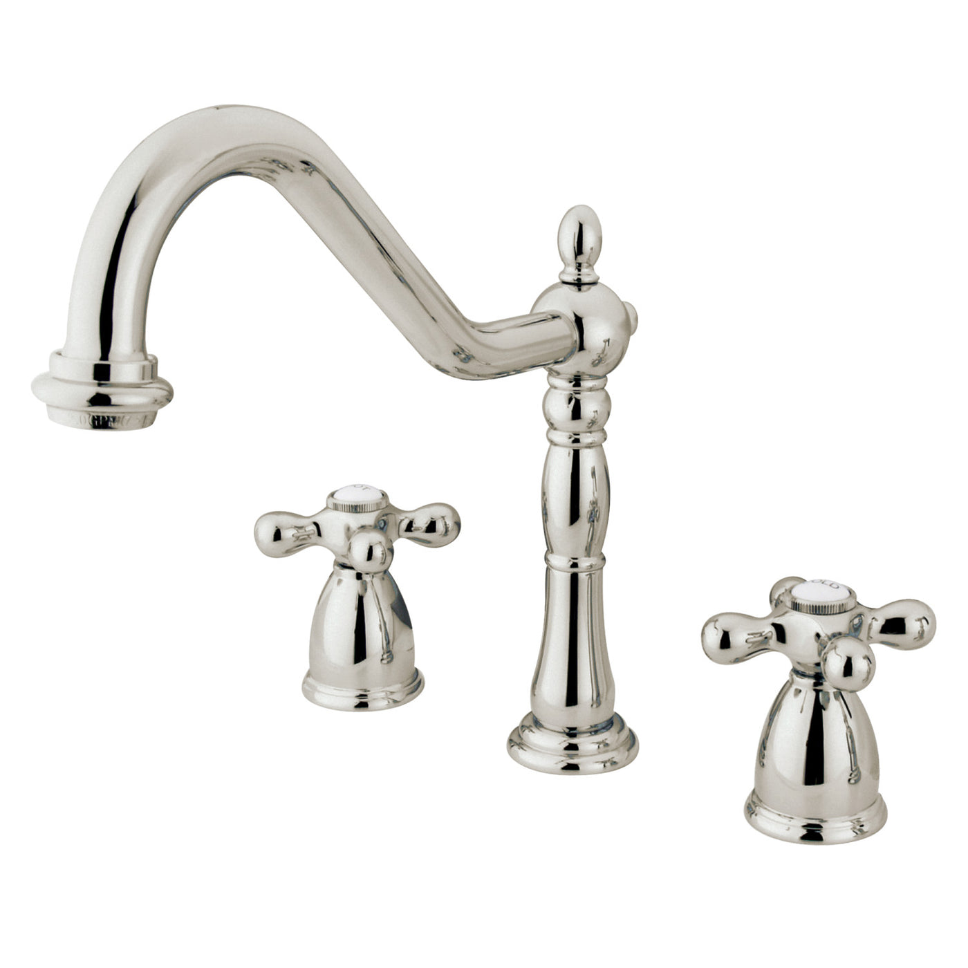 Elements of Design EB1796AXLS Widespread Kitchen Faucet, Polished Nickel