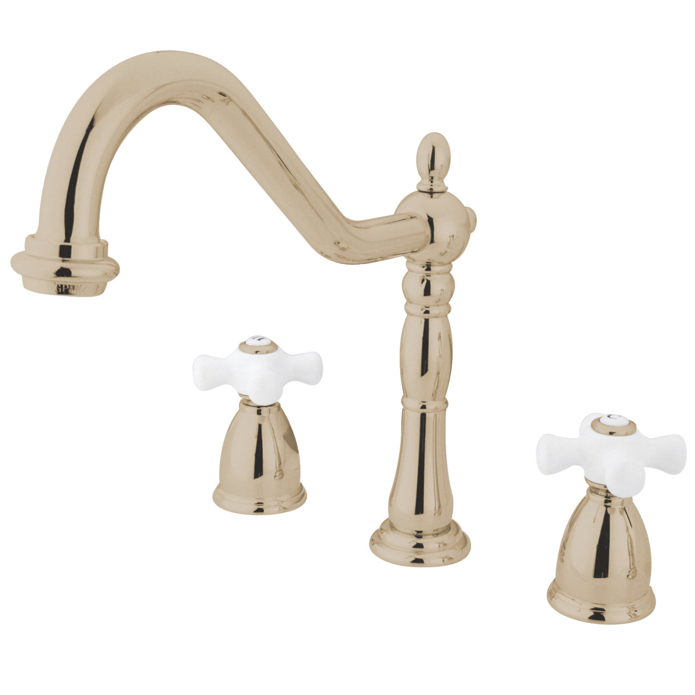 Elements of Design EB1796PXLS Widespread Kitchen Faucet, Polished Nickel