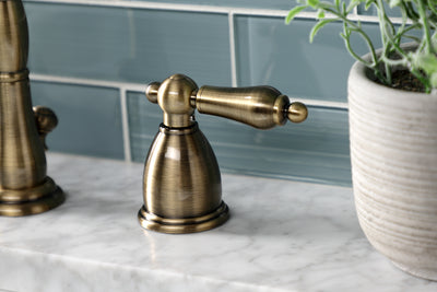 Elements of Design EB1973AL Widespread Bathroom Faucet with Brass Pop-Up, Antique Brass
