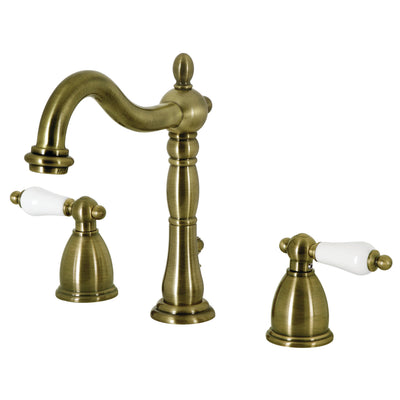 Elements of Design EB1973PL Widespread Bathroom Faucet with Brass Pop-Up, Antique Brass