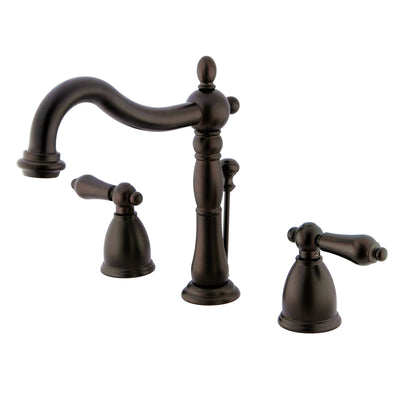 Elements of Design EB1975AL Widespread Bathroom Faucet with Plastic Pop-Up, Oil Rubbed Bronze