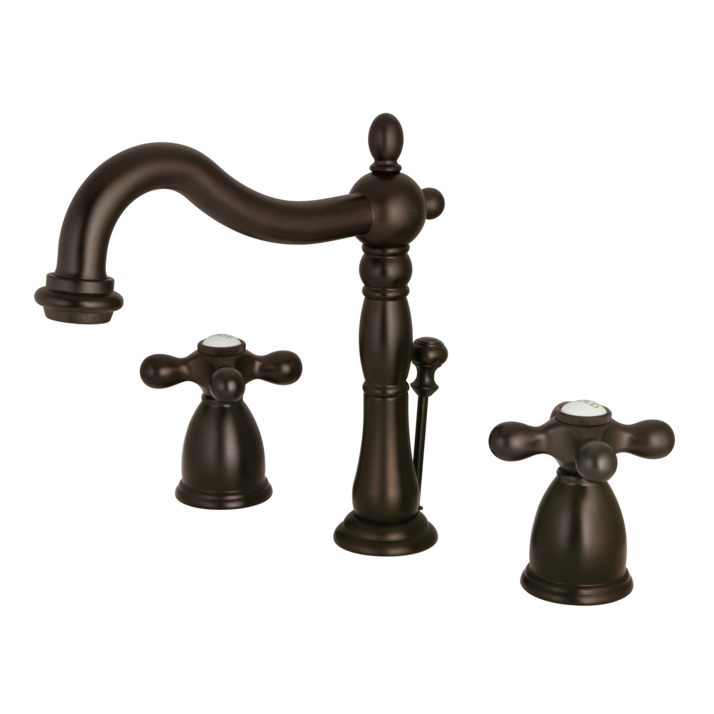 Elements of Design EB1975AX Widespread Bathroom Faucet with Plastic Pop-Up, Oil Rubbed Bronze