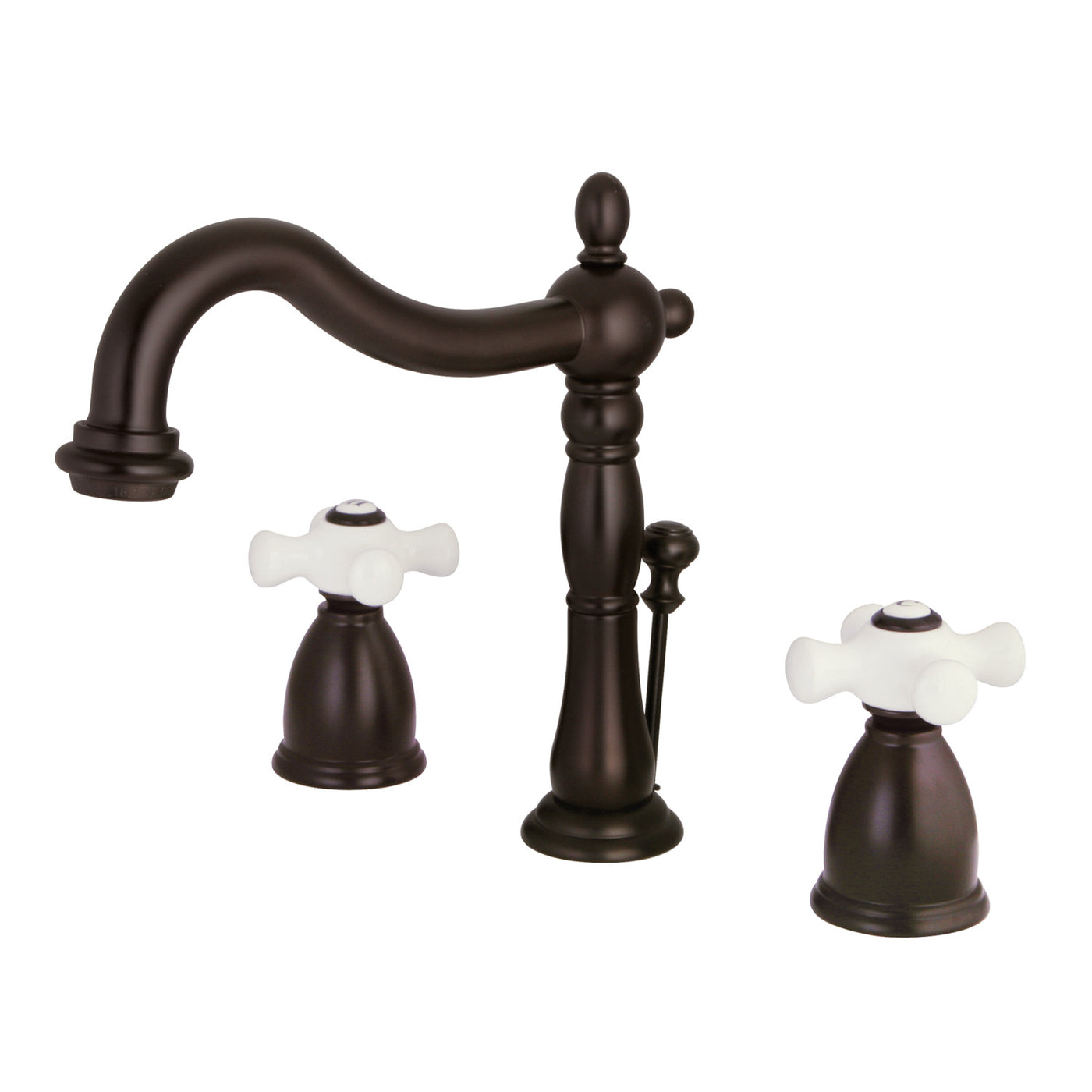 Elements of Design EB1975PX Widespread Bathroom Faucet with Plastic Pop-Up, Oil Rubbed Bronze