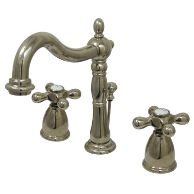 Elements of Design EB1976AX Widespread Bathroom Faucet with Brass Pop-Up, Polished Nickel